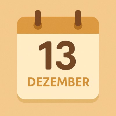 Historischer Kalender – 13. Dezember
